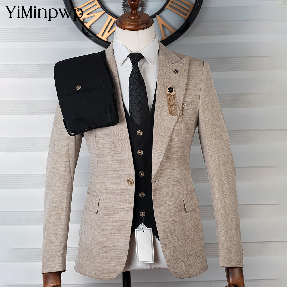 Men'S Formal Wear Uk - High Quality Men's Suits 3 Piece