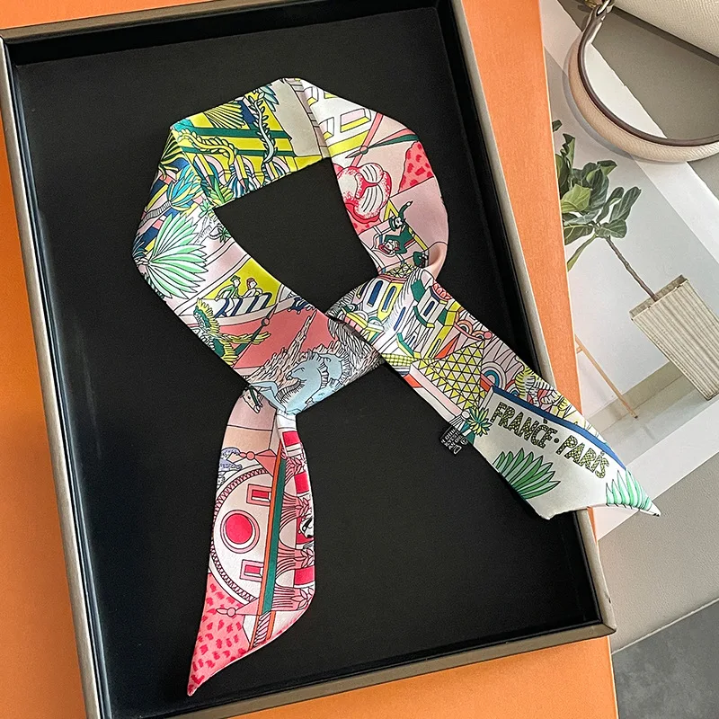 Silk Tie Woven - Luxury Design Horse Print Skinny Silk