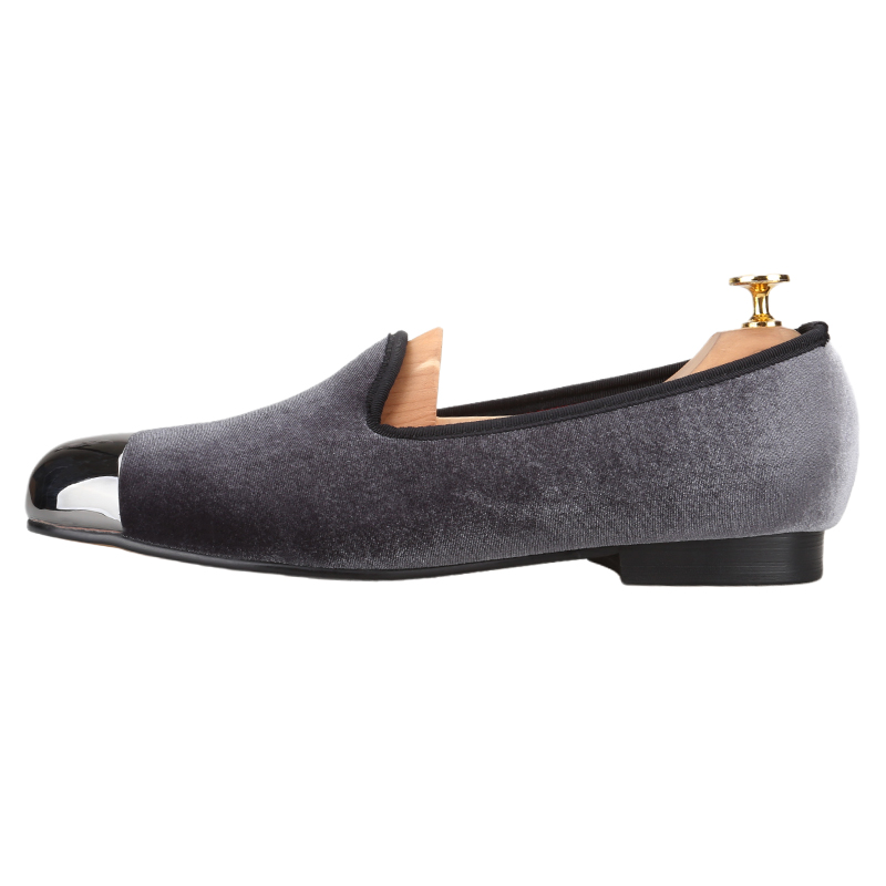 Piergitar Gray Velvet Slip-On  - đánh giá và giá Men'S Formal Wear Slippers
