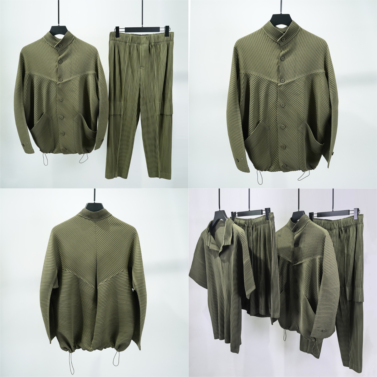 Miyake Pleated 2025 Autumn Men - đánh giá và giá Wool Suit Jacket