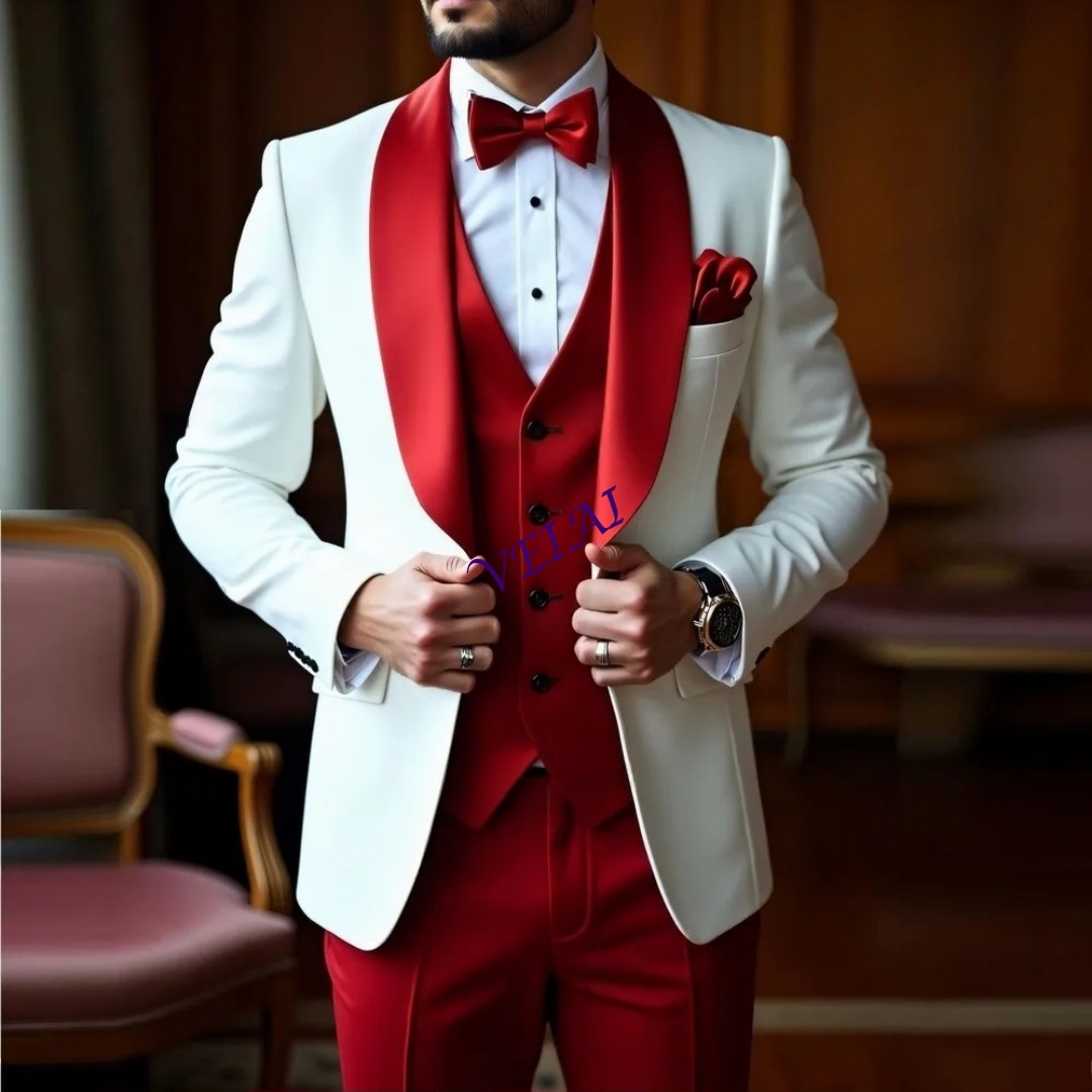 CustomizedNew White And Red Me - đánh giá và giá Men'S Formal Wear For A Wedding