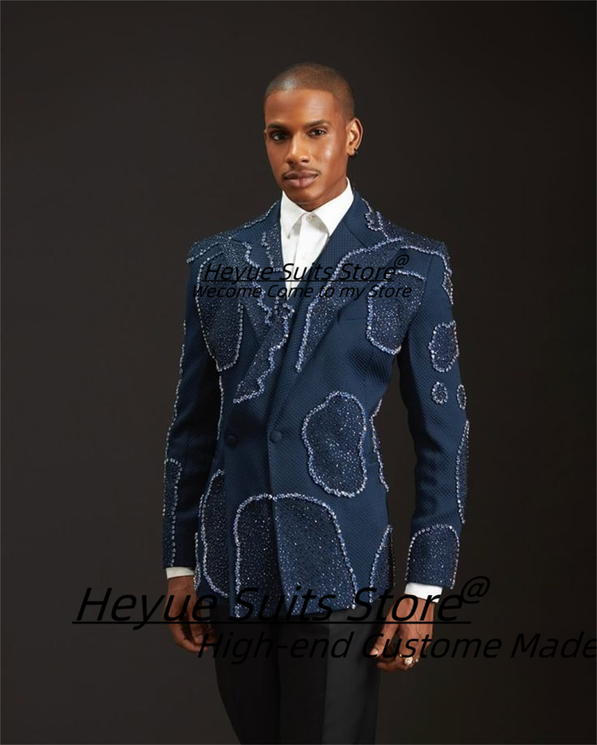Gorgeous Crystal Embroidery Gr - đánh giá và giá Men'S Formal Wear For A Wedding