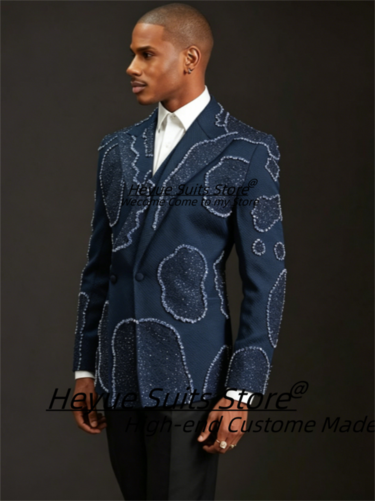 Gorgeous Crystal Embroidery Gr - đánh giá và giá Men'S Formal Wear For A Wedding