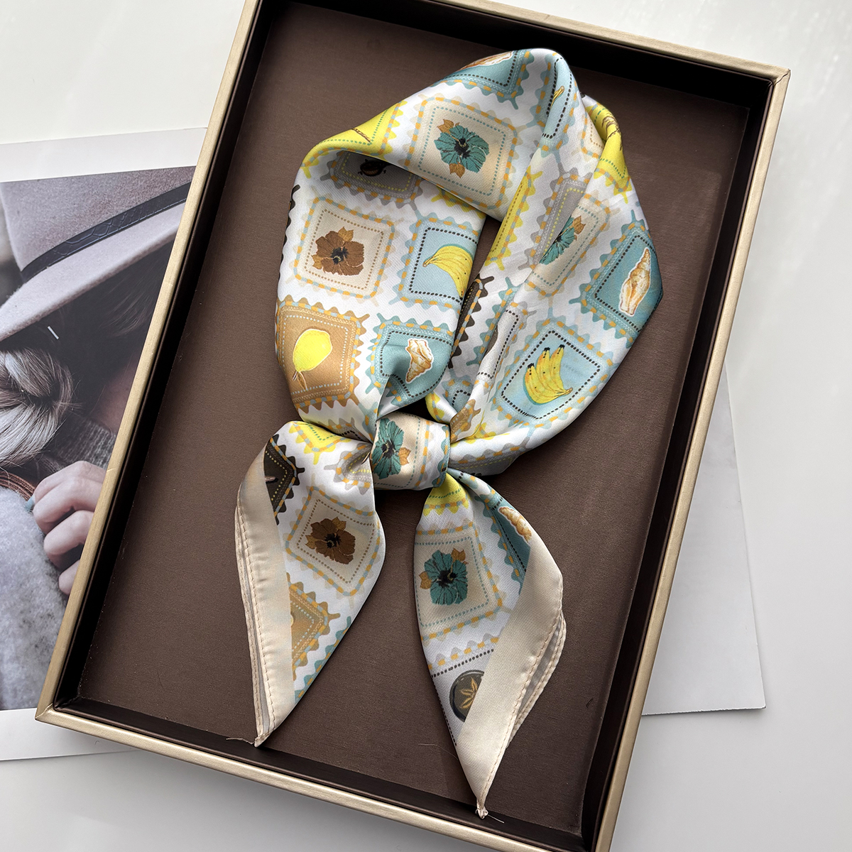 2026 Women Square Scarf Silk I - đánh giá và giá Silk Tie Woven