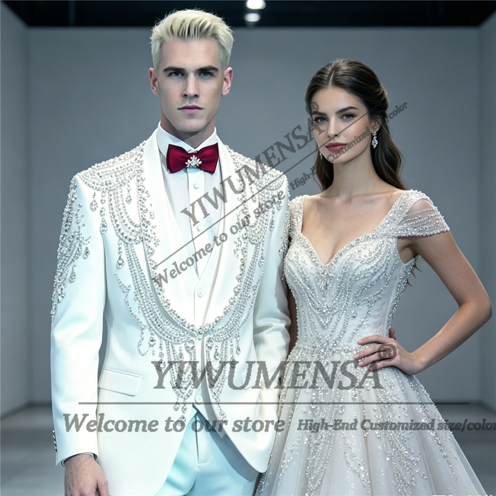 Male Fashion Beading Crystals  - đánh giá và giá Men'S Formal Wear In Wedding