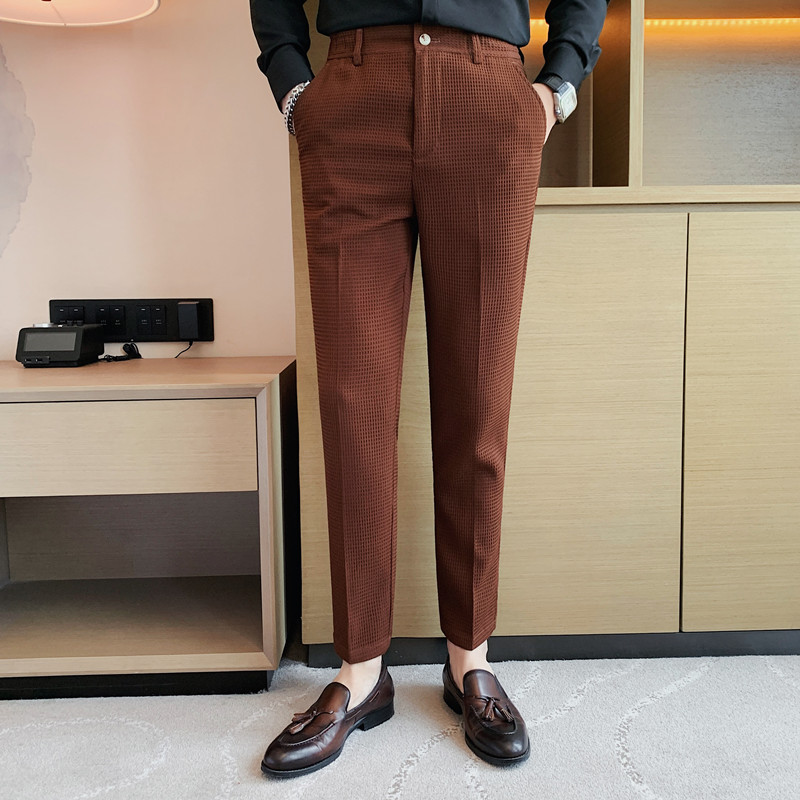 2024 Autumn New Waffle Stretch - đánh giá và giá Men'S Formal Wear For A Wedding