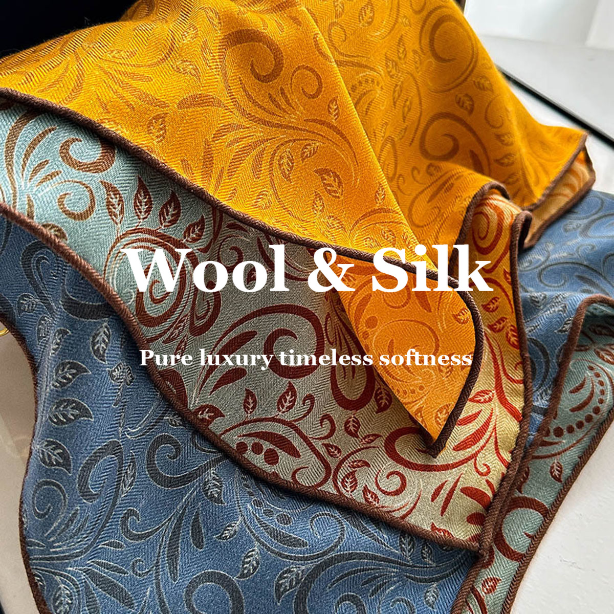 82% Wool 18% Real Silk Scarf N - đánh giá và giá Silk Tie Woven
