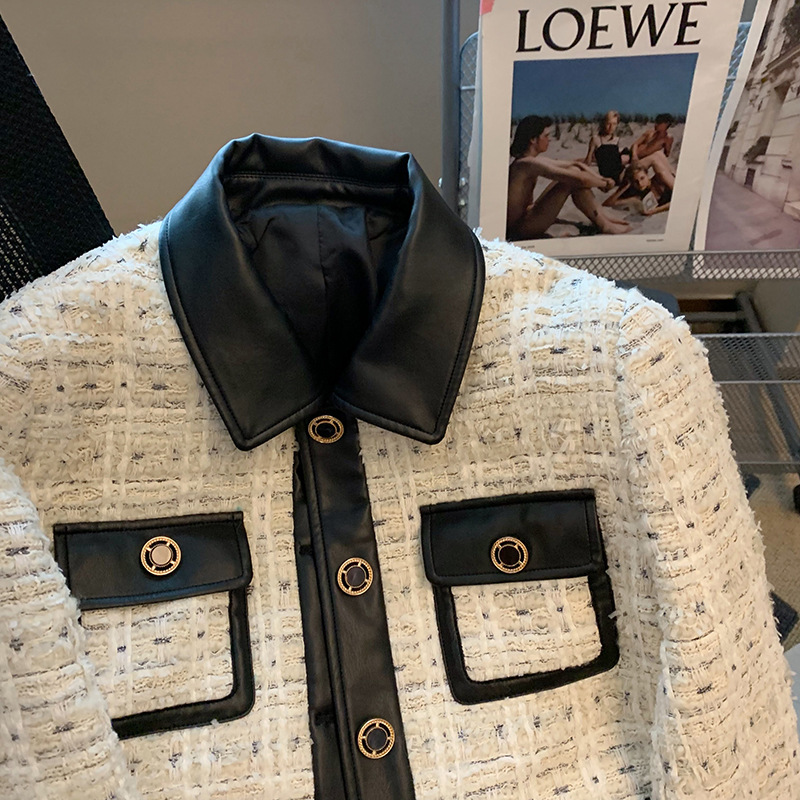 Contrast Stitching Tweed Fragr - đánh giá và giá Wool Suit Jacket