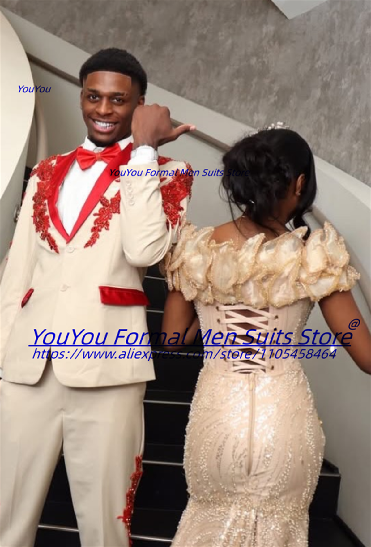 Luxurious Beige Groom Wedding  - đánh giá và giá Men'S Formal Wear For A Wedding