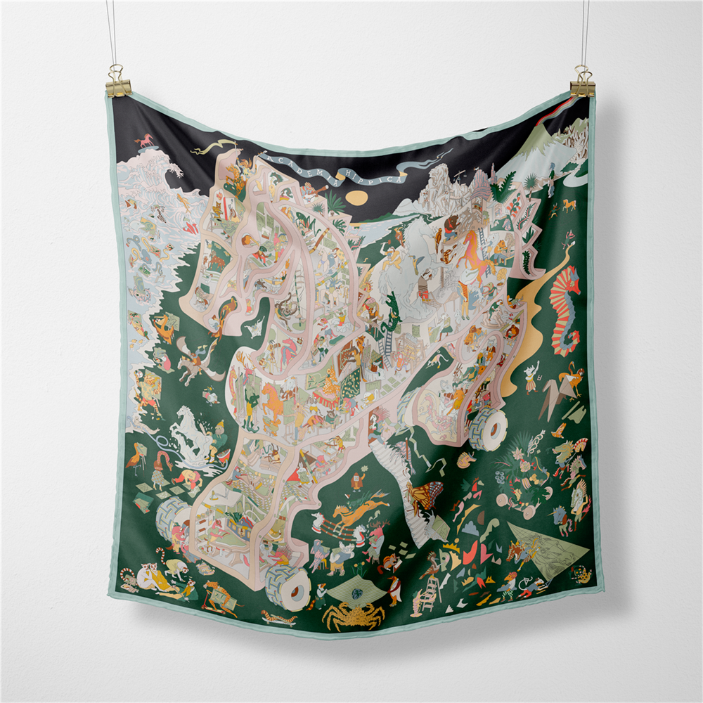 Twill Silk Scarf Woman Fashion - đánh giá và giá Silk Tie Woven