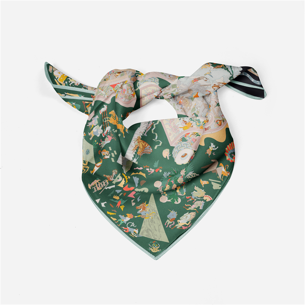 Twill Silk Scarf Woman Fashion - đánh giá và giá Silk Tie Woven