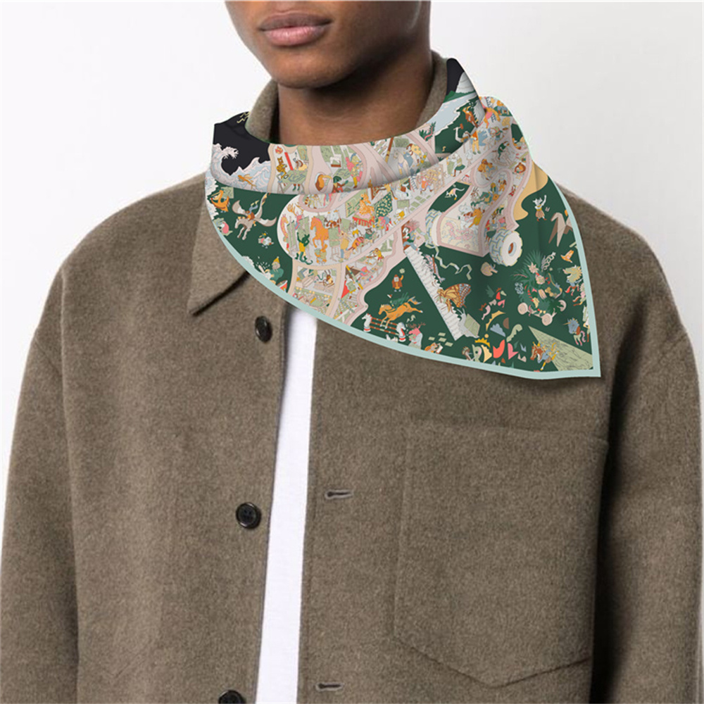 Twill Silk Scarf Woman Fashion - đánh giá và giá Silk Tie Woven