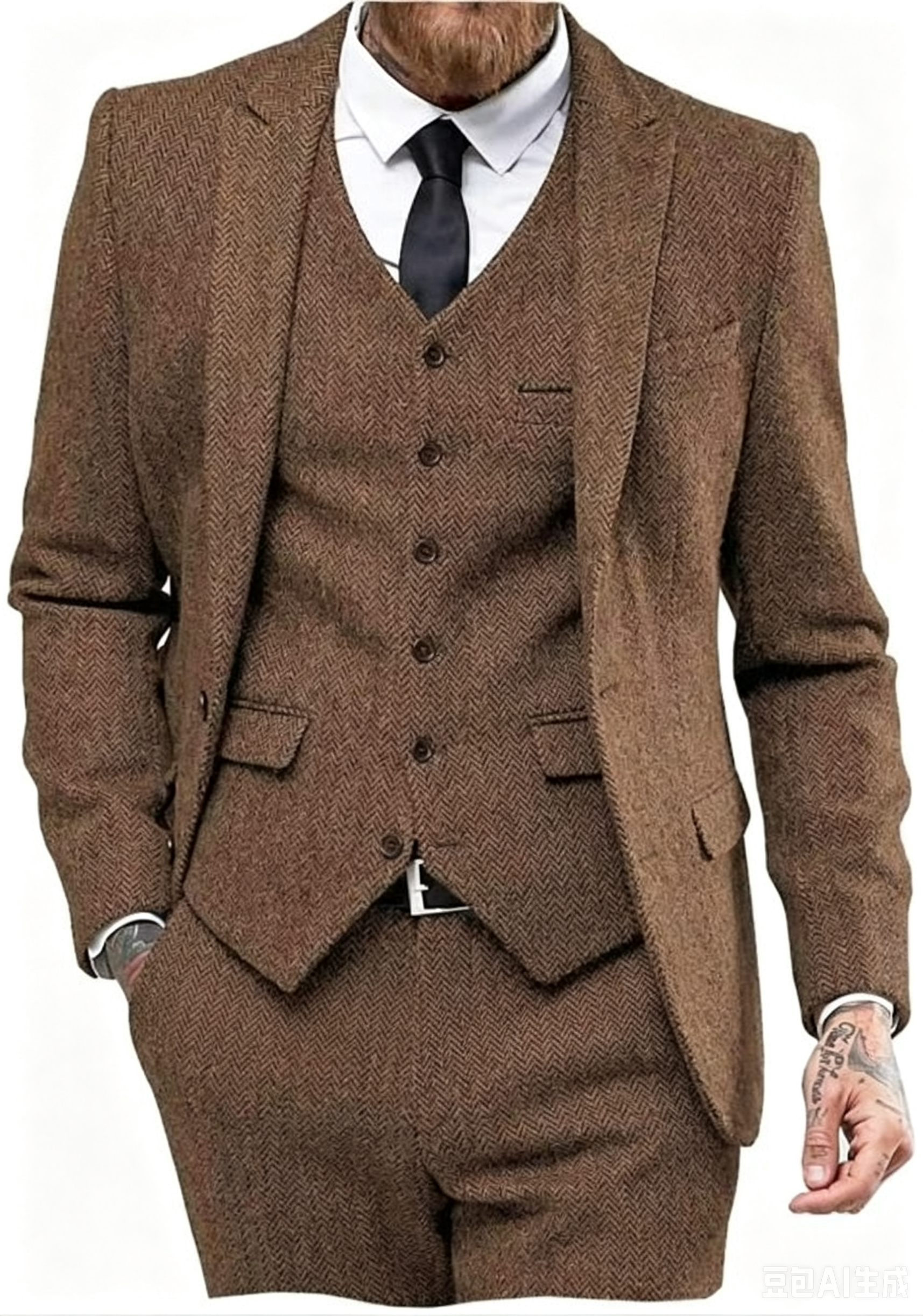 Dark Brown Wool Tweed Winter S - đánh giá và giá Wool Suit Jacket