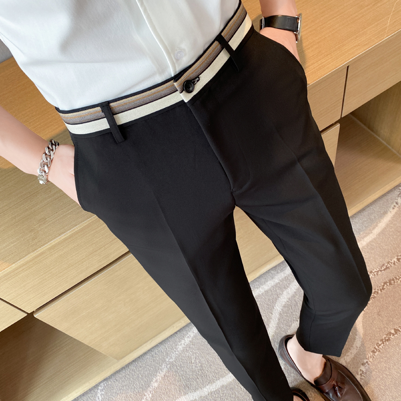 Fashion Waist Stripes Suit Pan - đánh giá và giá Men'S Formal Wear For A Wedding