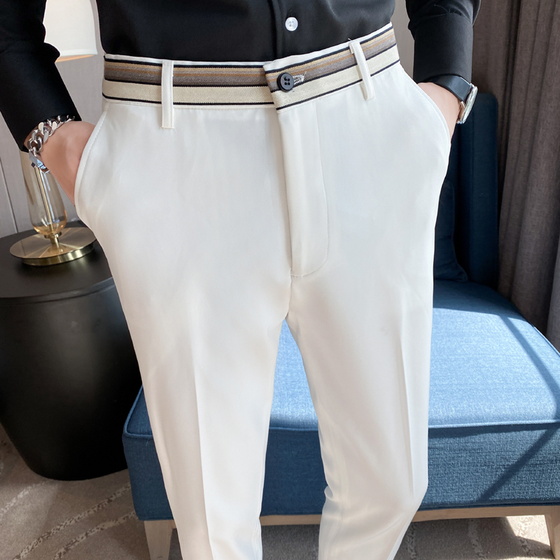 Fashion Waist Stripes Suit Pan - đánh giá và giá Men'S Formal Wear For A Wedding