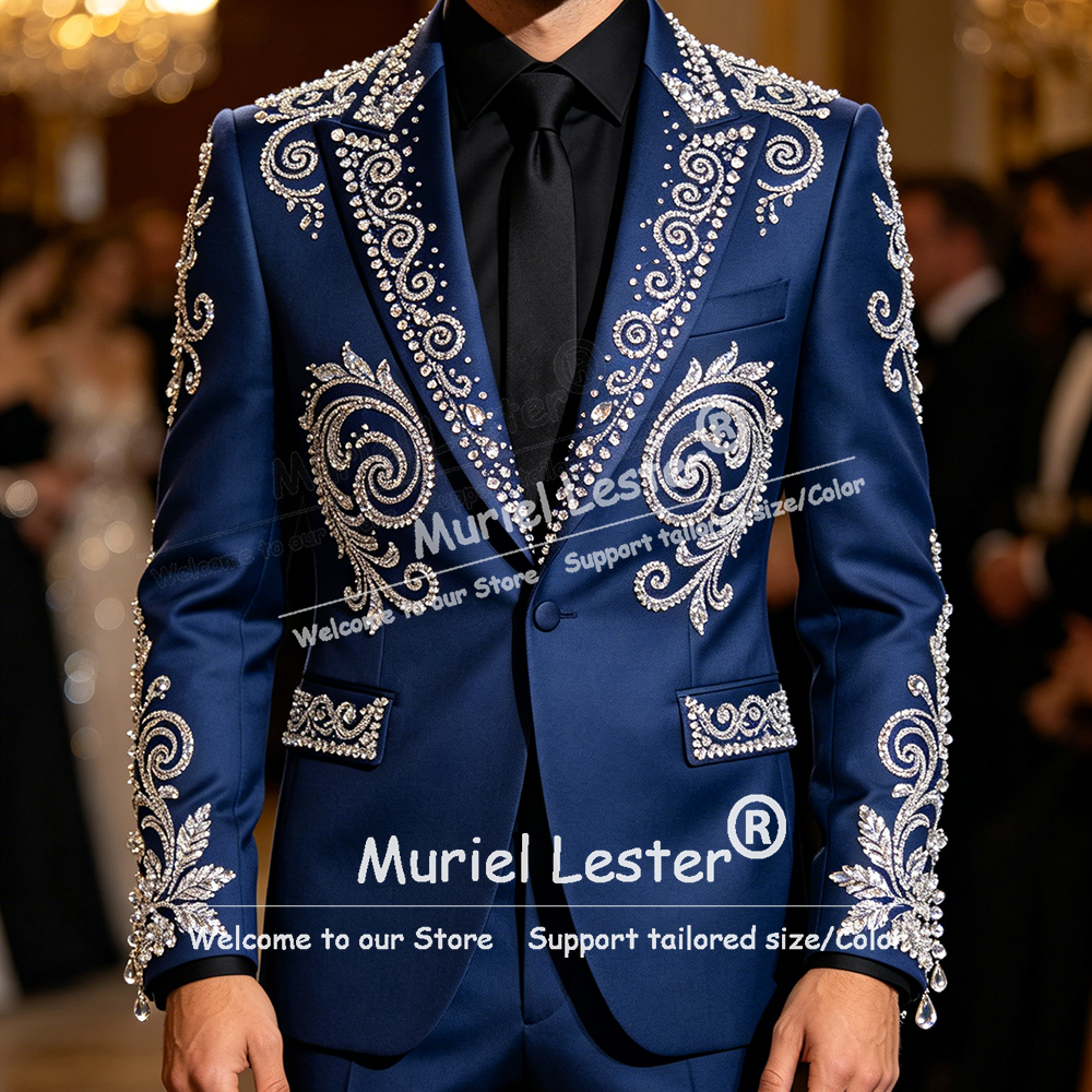 Glitter Jewelry Beading Suit M - đánh giá và giá Men'S Formal Wear In Wedding