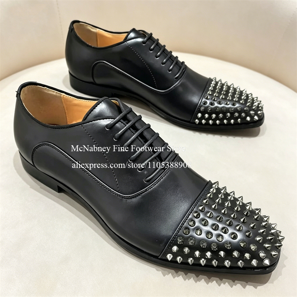 Spike Studs Leather Dress Shoe - đánh giá và giá Men'S Formal Wear In Wedding