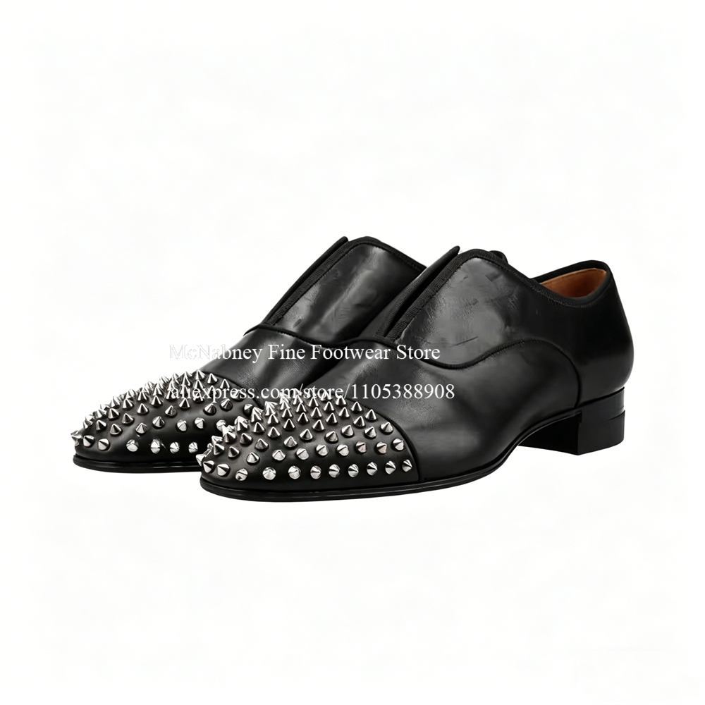 Spike Studs Leather Dress Shoe - đánh giá và giá Men'S Formal Wear In Wedding