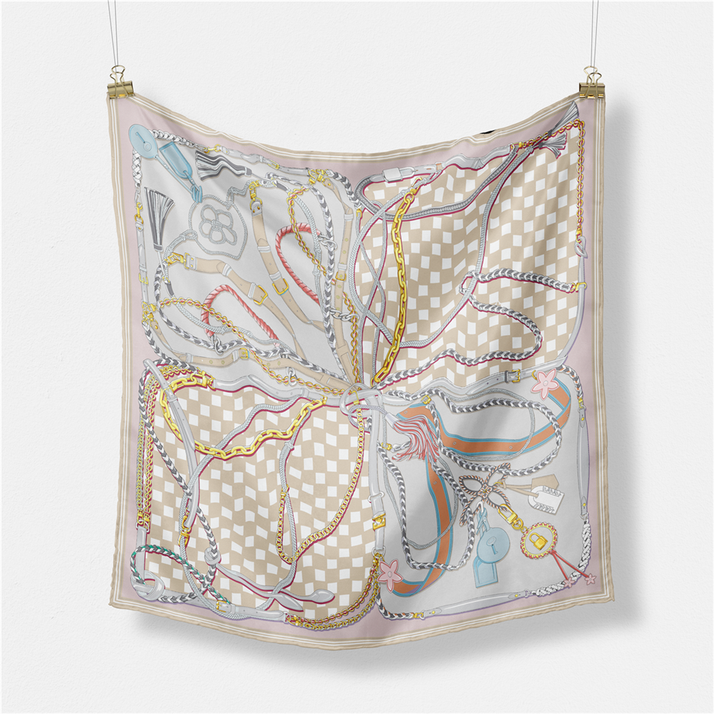 Twill Silk Scarf Woman Digital - đánh giá và giá Silk Tie Woven